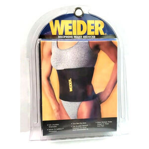 NEW Weider Softskin Neoprene Waist Reducer Belt Soft Washable One Size Fits Most